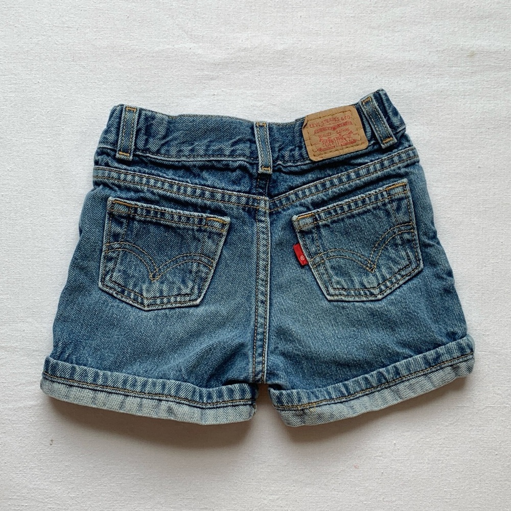 Levi’s Vintage Blue Jean 100% Cotton Denim Girls Shorts / Red Tab / size 6